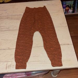 Musli burnt orange joggers with Rinos   on them size 3t